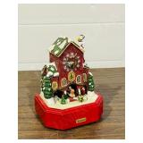 battery opp. ceramic christmas clock tower