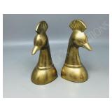 brass bird book-ends  8' tall