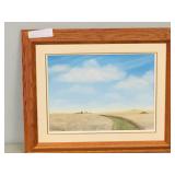 framed original/ board-J.Glennie,94   14 x 17'