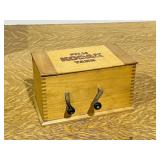 antique wood Kodak film tank