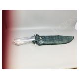 19' long knife & sheath