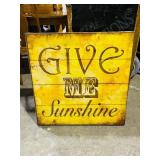30' sq. print on canvas ' Give Me Sunshine'