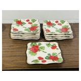 set of Italian hand crafted dishes