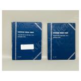 2-blue coin folders- Lincoln Head cents