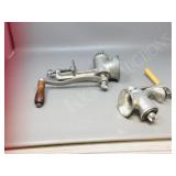 pair- vintage meat grinders
