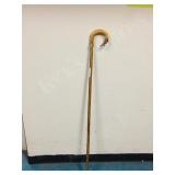 Ram horn handle  walking stick- 50' tall