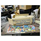 large box of comic books