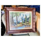 original painting on board = Mtn scape, signed