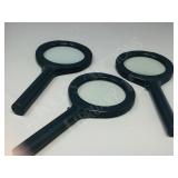 3-new LED magnifiers w/ batteries