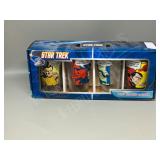 retro Star Trek glass set- 4  like new