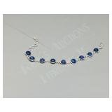 Lapis Lazuli & silver bracelet