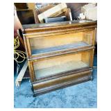 antique stacking barristers book case (2 stacker)