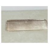 heavy metal Haida tray- 19.5' long, signed