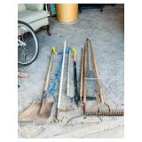 various yard tools