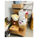 large lot - knitting & cross stitch material