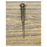 Antique steel awl / scribe - 8' long