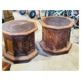pair of vintage side tables