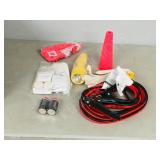 small emergency car kit in tote
