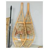 vintage wooden snow shoes