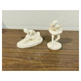 2 Italian made ballarina figures