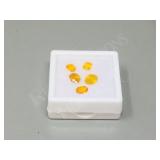 5 natural yellow Sapphires, 2 have appraisals