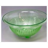 Urainium glass mixing bowl- 9.5' wide