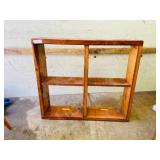 rustic square shelf 34' x 7' x 30' high