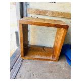 rustic square shelf 21 x 21 x 7