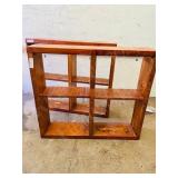 rustic square shelf 34' x 7' x 30' high