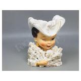 china lady head vase