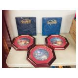 box- Terry Redlin collectors plates-some framed