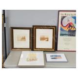 boxlot- assorted framed prints