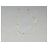 17' long 18K gold fine chain  3.3g