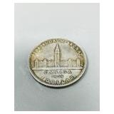 1939 Canadian silver dollar