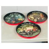 3 retro serving trays - General Tire advertising