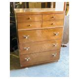 vintage 4 drawer high boy dresser