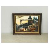framed oil/ board-Sheila Gibbons 1976