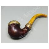 unique pipe w/ ornate banding.