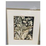 framed watercolor, signed Merle Stewart  1989