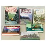 6 hard cover books- Trains, Iron Horses
