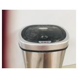 rubber lined metal waste can-elec top