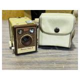 Kodak Brownie Flash B Camera & case