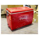 vintage metal Coca Cola cooler -