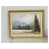 painting on board - signed ,