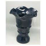 Altaglass vase 8.5" tall Black Amethyst