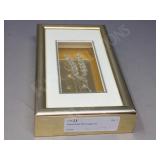 framed hand blown glass art