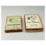 2 boxes of glass dry plates - sealed
