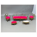 miniature brass doll furniture