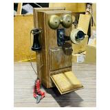 Modernized oak long case w/ rotary dial
