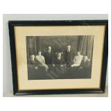 framed vintage photograph    16 x 19.5"
